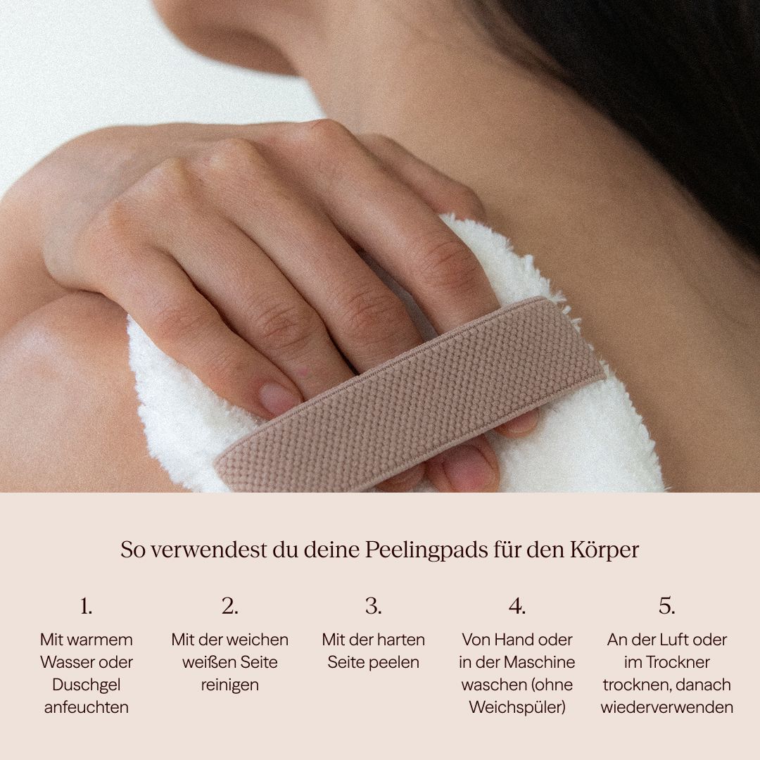 Wiederverwendbare Peeling- & Reinigungspads für den ganzen Körper