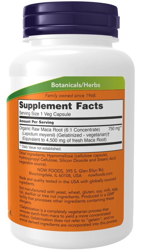 Now Foods Maca 750 mg