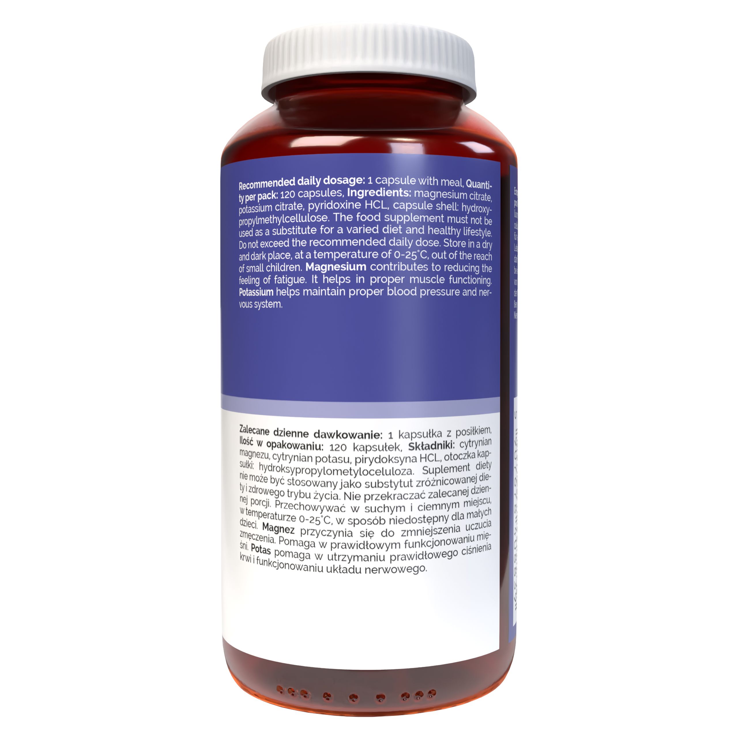 Vitaler's Magnesium 100 mg + Kalium 150 mg + Vitamin B6 6 mg
