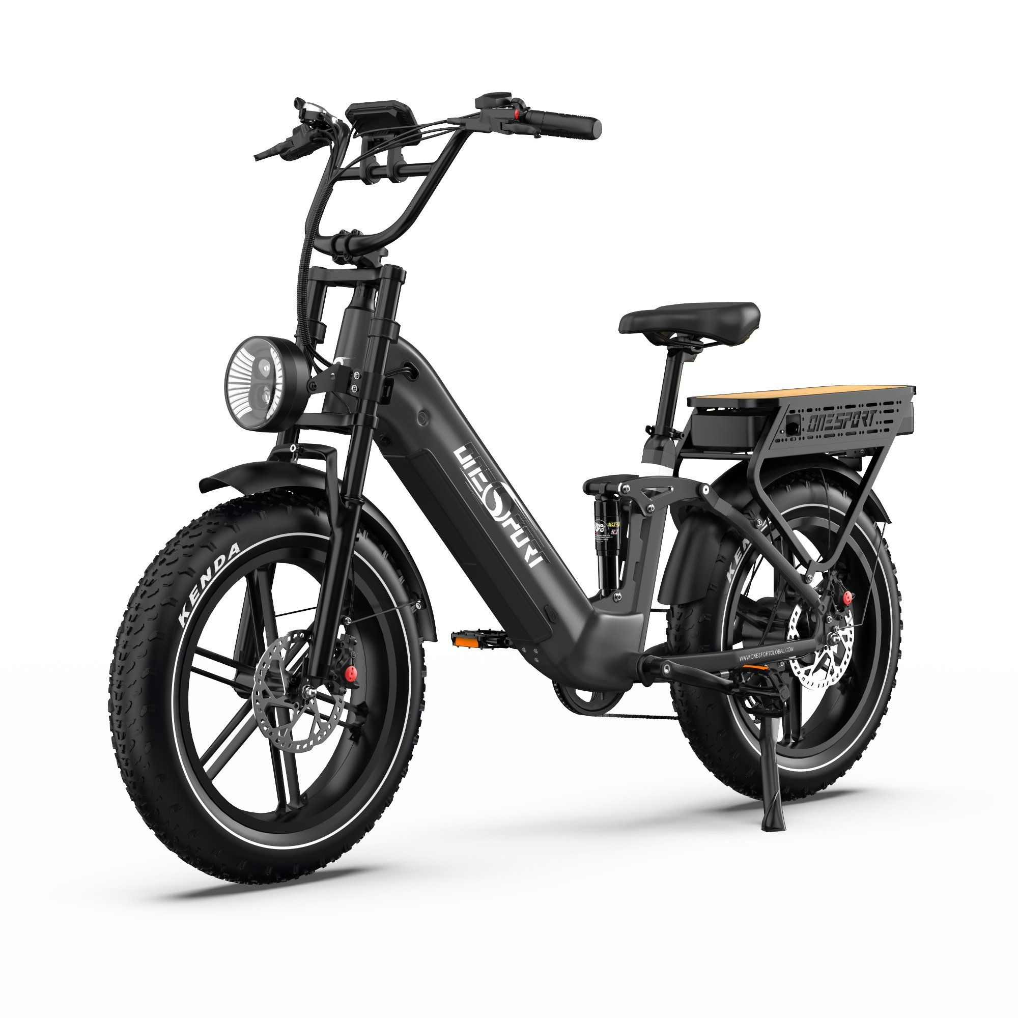 Onesport Ot08 PRO Vollgefedertes E-Bike mit 48V 18Ah*2 Dual-Akku 1 St