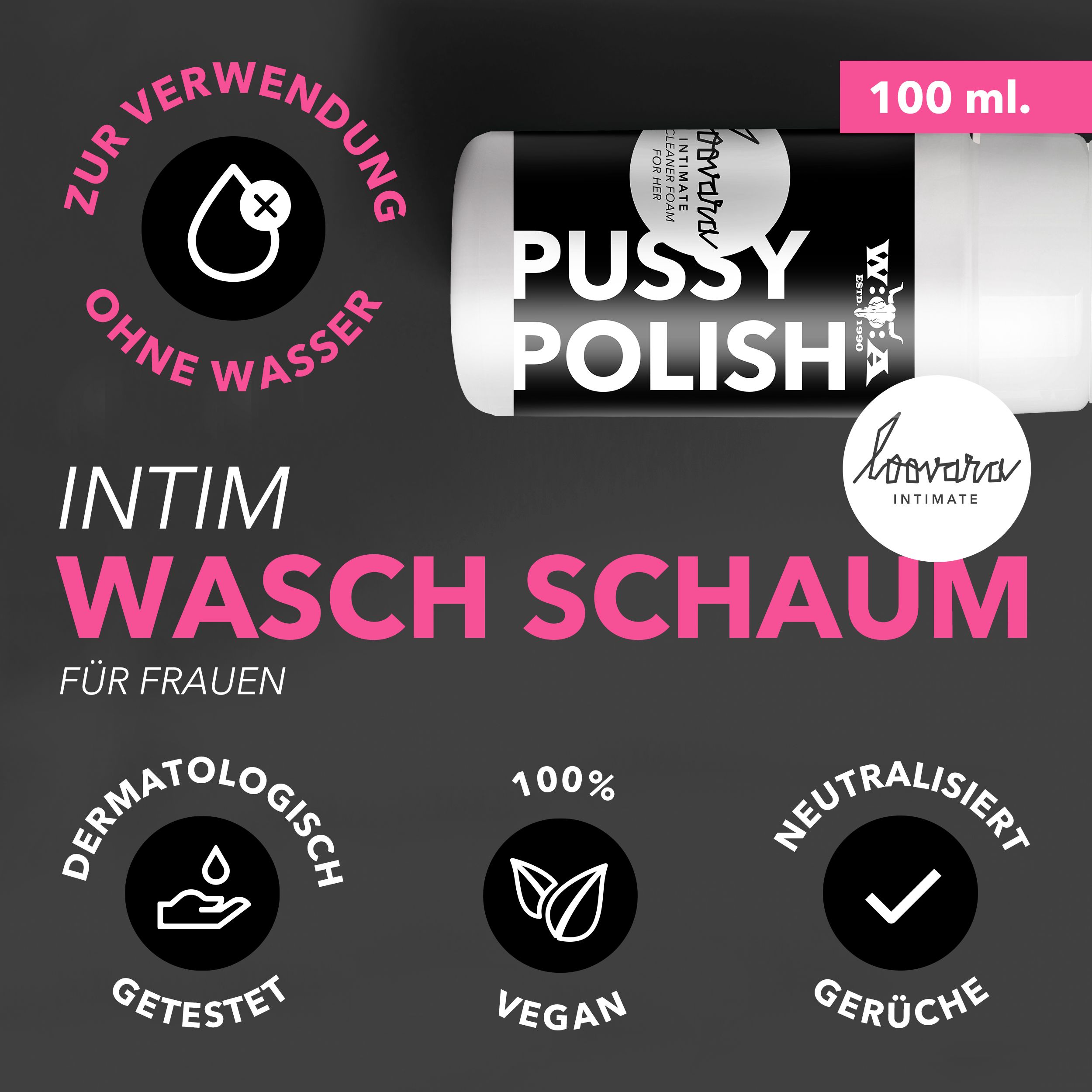 Loovara Intimwaschschaum - Wacken Edition - für Sie - W:O:A