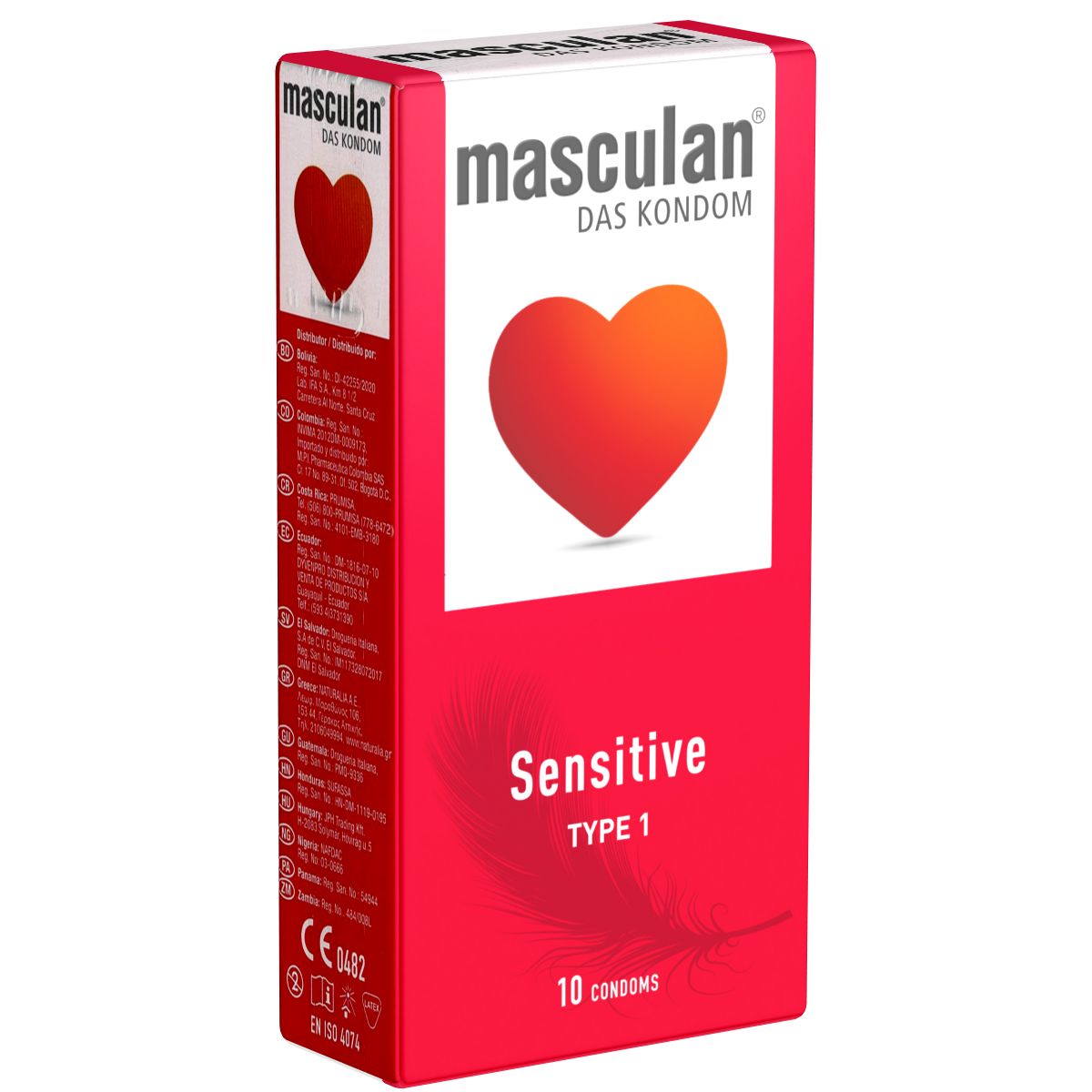 Masculan *Typ 1* (sensitive) zarte rosa Kondome für sinnliche Momente
