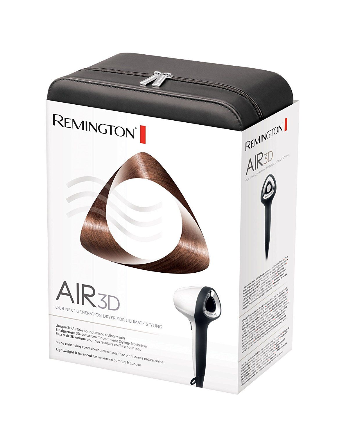 REMINGTON Haartrockner Air3D D7779 110km/h Luftstrom Keramikgitter Ionen 1800W