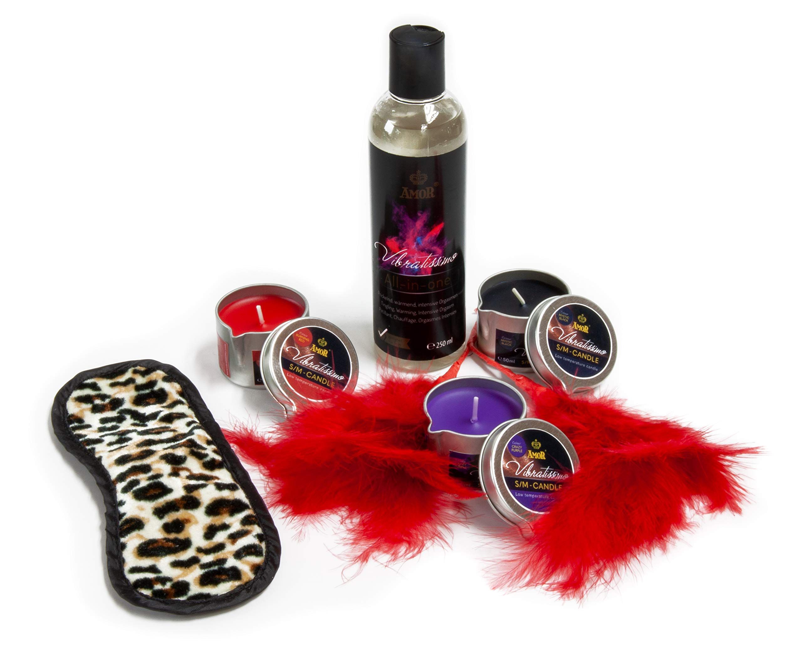 Vibratissimo S/M Kerzen Set mit Gleitgel