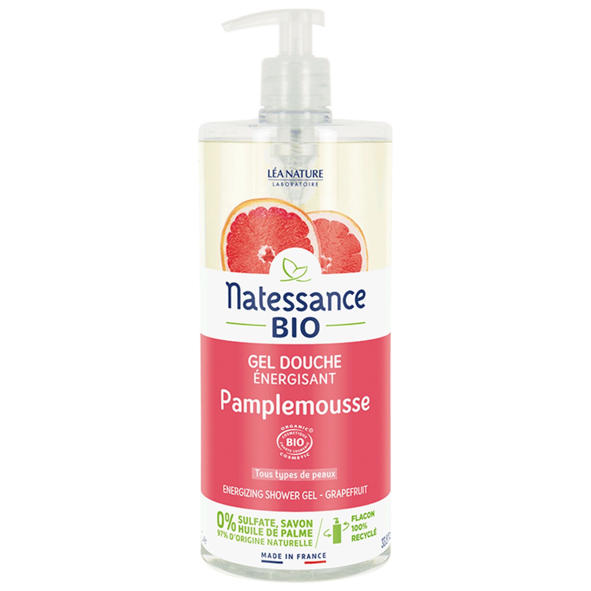 Natessance Duschgel Vivifying Grapefruit 24,5x8,5x8,5 cm