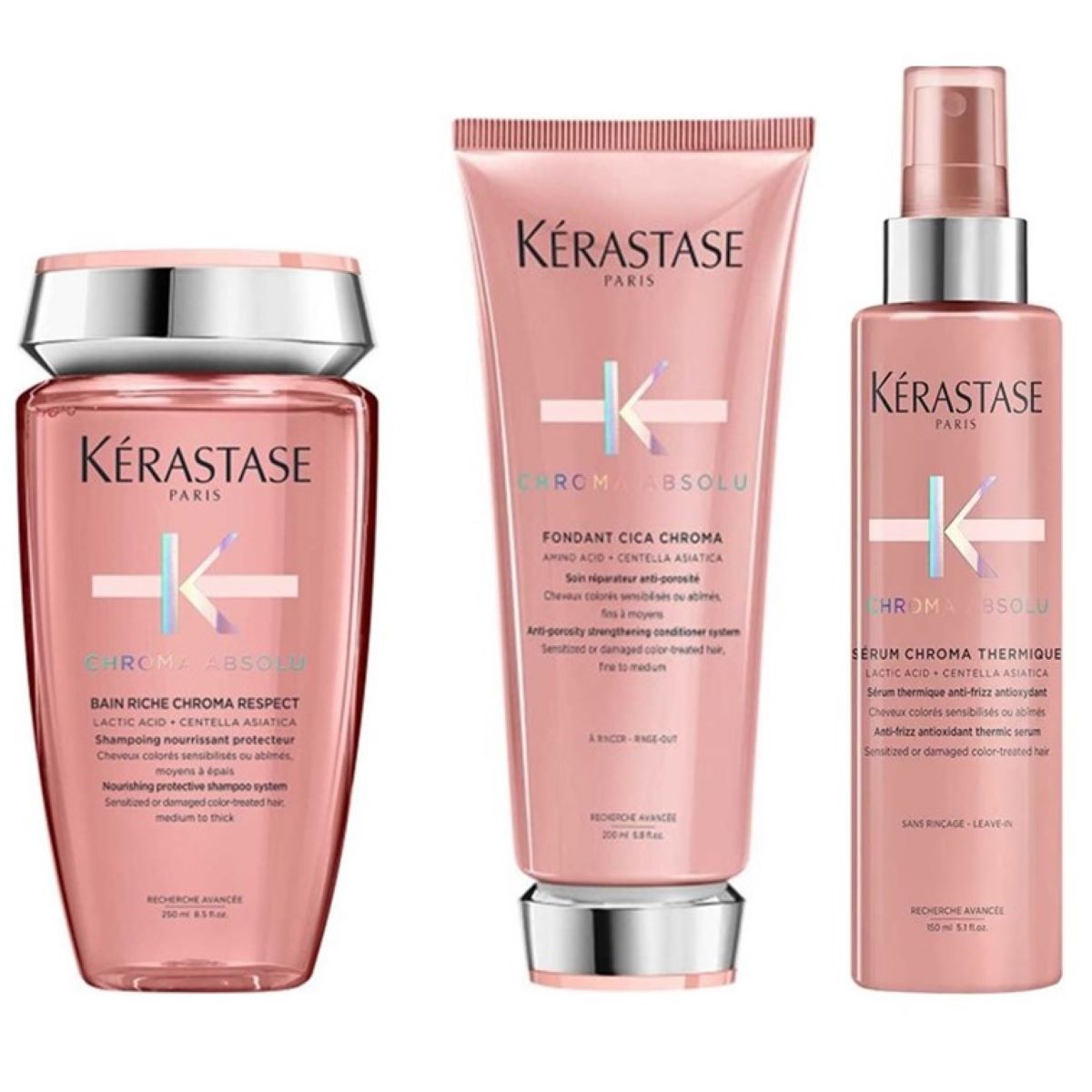 Kérastase Chroma Absolu Riche Set (Bain / Fondant Serum Protect) 600 ml