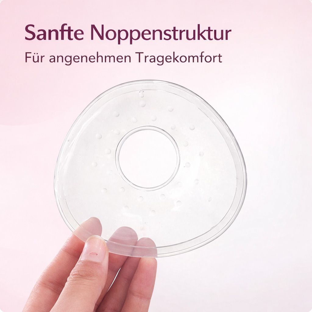 Milchsammler Silikon mit Deckel, BPA frei, wiederverwendbar & auslaufsicher