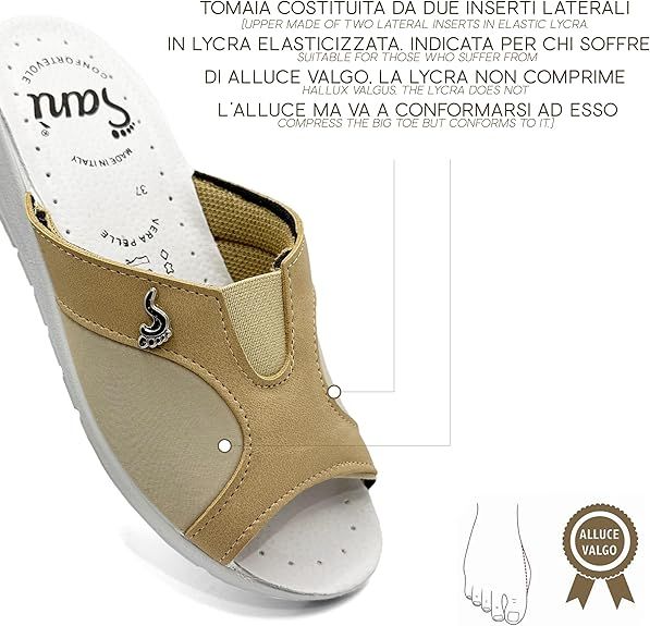 Sanì pantofola sanitaria da donna per alluce valgo 1 St view 2