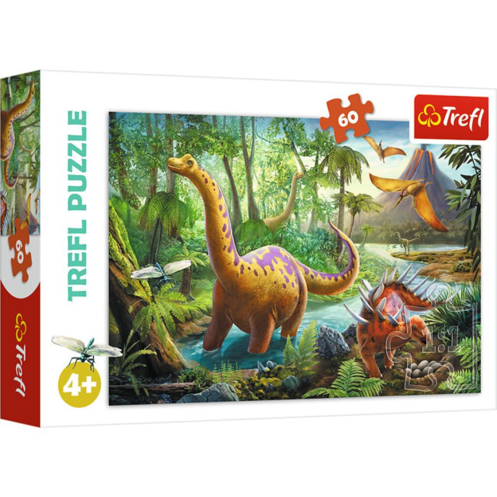 trefl Puzzle Dinosaurier in Bewegung 60 Teile