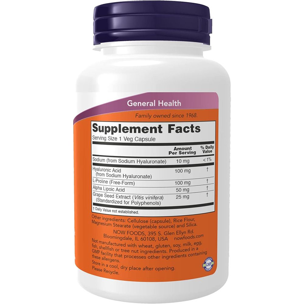 Now Foods, Hyaluronic Acid 2X Plus