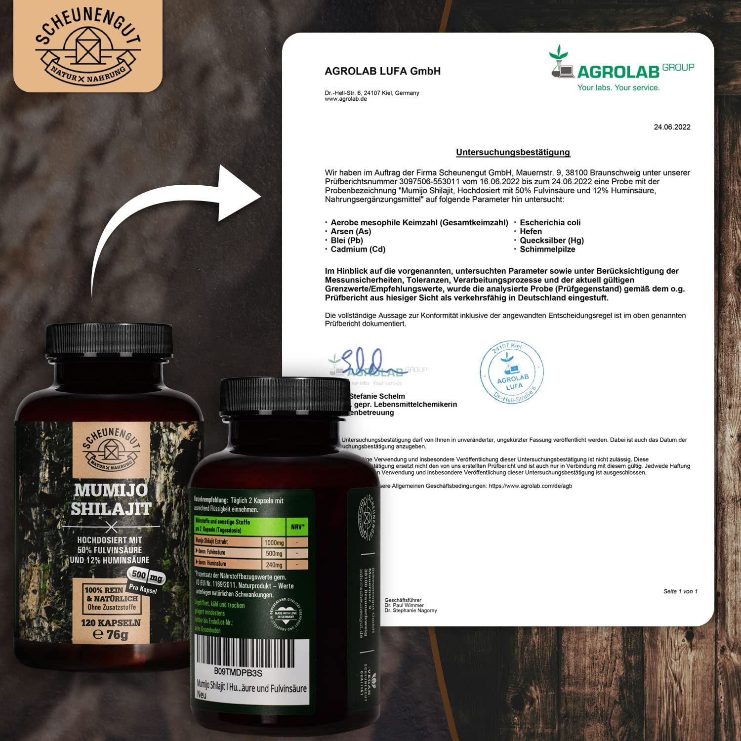 Scheunengut® Shilajit Das Original mit 50 Fulvinsäure & 12