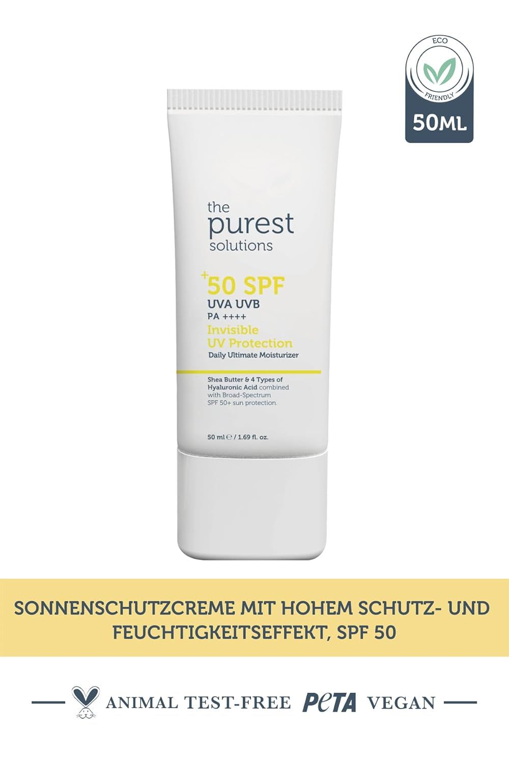 The Purest Solutions Sonnencreme SPF 50+