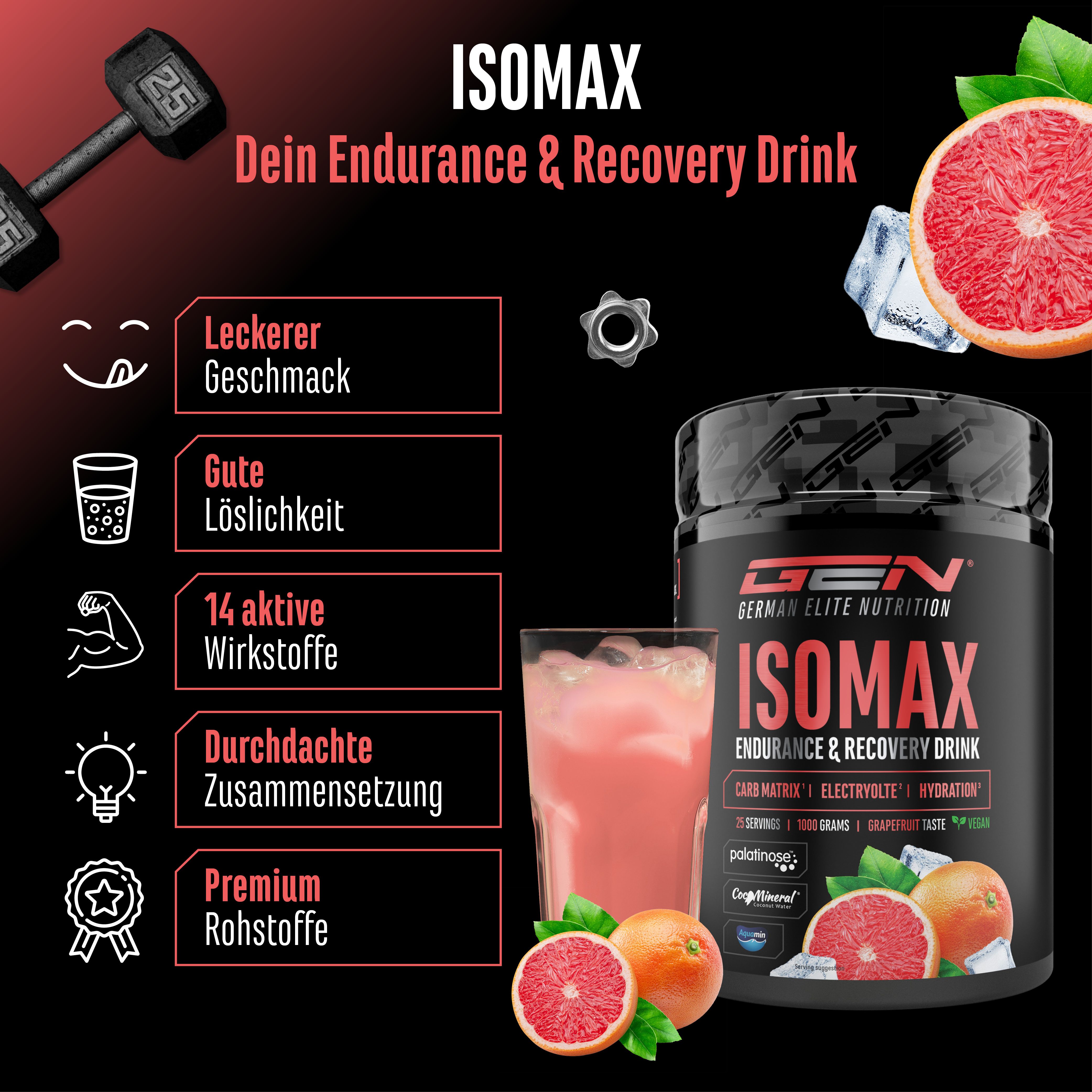 GEN Isomax Endurance & Recovery Drink