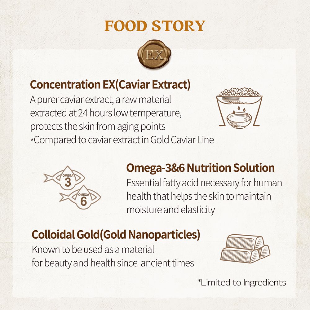 SKINFOOD Gold Caviar Ex Face Serum